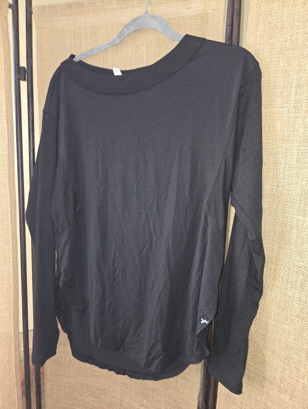 Joy Lab Black Women's Long Sleeve Ribbed Top XS Thumbholes
